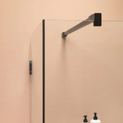 Sealskin Douchewand Voor Swingdeur I AM 100x200 Cm Zwart -Badkamer Winkel 123 5241