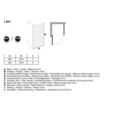 Sealskin Douchewand Voor Swingdeur I AM 200x100 Cm RVS 13 Sealskin Douchewand Voor Swingdeur I AM 200x100 Cm RVS -Badkamer Winkel 123 5340