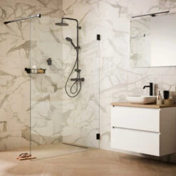 Sealskin Inloopdouche I AM A3 100x200 Cm Zwart 12 Sealskin Inloopdouche I AM A3 100x200 Cm Zwart -Badkamer Winkel 123 5356