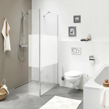 Sealskin Vast Deel Voor Inloopdouche Style A3 30x195 Cm Met Gesatineerde Band 3 Sealskin Vast Deel Voor Inloopdouche Style A3 30x195 Cm Met Gesatineerde Band