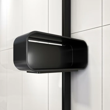 Sealskin Inc. Inloopdouche Type A3 90x200 Cm Met Douchemand, 8 Mm Helder Veiligheidsglas Met Antikalklaag Mat Zwart 6 Sealskin Inc. Inloopdouche Type A3 90x200 Cm Met Douchemand, 8 Mm Helder Veiligheidsglas Met Antikalklaag Mat Zwart - Afbeelding 4