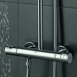 Grohe Regendouche Vitalio Joy Ø18 Cm Met Thermostatische Douchekraan 14 Grohe Regendouche Vitalio Joy Ø18 Cm Met Thermostatische Douchekraan -Badkamer Winkel 123 5477