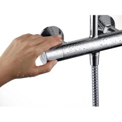 Hansgrohe Douchesysteem Vernis Blend 200 Met Thermostaatkraan Mat Zwart 11 Hansgrohe Douchesysteem Vernis Blend 200 Met Thermostaatkraan Mat Zwart -Badkamer Winkel 123 5490