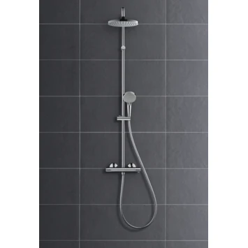 Hansgrohe Douchesysteem Vernis Blend 200 Met Thermostaatkraan Mat Zwart 6 Hansgrohe Douchesysteem Vernis Blend 200 Met Thermostaatkraan Mat Zwart - Afbeelding 4