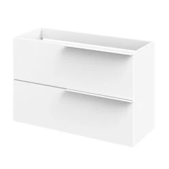 Tiger Badmeubelset Pocket 100 Cm Met 2 Lades Wit Incl. Looppoten -Badkamer Winkel 123 55