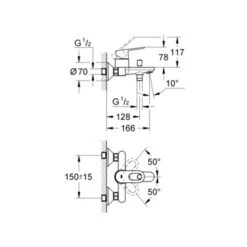 Grohe Badkraan Start Loop Chroom 15 Cm -Badkamer Winkel 123 550