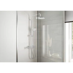 Hansgrohe Douchesysteem Vernis Blend 200 Met Thermostaatkraan Chroom 15 Hansgrohe Douchesysteem Vernis Blend 200 Met Thermostaatkraan Chroom -Badkamer Winkel 123 5526