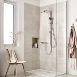 Grohe Douchesysteem Vitalio Start 250 Rond Met Omstelling Chroom 21 Grohe Douchesysteem Vitalio Start 250 Rond Met Omstelling Chroom -Badkamer Winkel 123 5545