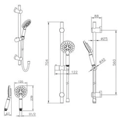 Tiger Doucheset Akcent 3 Straalstanden Chroom 13 Tiger Doucheset Akcent 3 Straalstanden Chroom -Badkamer Winkel 123 5576