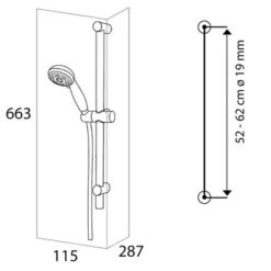 Tiger Splash Doucheset Valencia Waterbesparend Chroom -Badkamer Winkel 123 5618