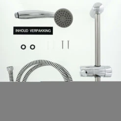 Tiger Doucheset Splash Como Met Glijstang Chroom -Badkamer Winkel 123 5632