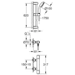 Grohe Precision Flow Douchethermostaat Incl. Doucheset -Badkamer Winkel 123 5730
