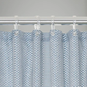 Sealskin Douchegordijn Wave Polyester 180x200 Cm Blauw 5 Sealskin Douchegordijn Wave Polyester 180x200 Cm Blauw - Afbeelding 3