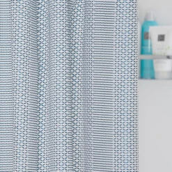 Sealskin Douchegordijn Wave Polyester 180x200 Cm Blauw 10 Sealskin Douchegordijn Wave Polyester 180x200 Cm Blauw -Badkamer Winkel 123 5869