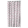 Sealskin Douchegordijn Diamonds 180x200 Cm Roze -Badkamer Winkel 123 5906