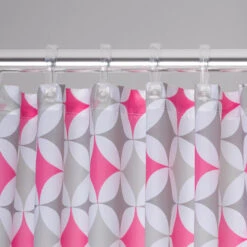 Sealskin Douchegordijn Diamonds 180x200 Cm Roze -Badkamer Winkel 123 5908