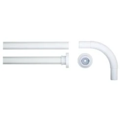 Sealskin Douchegordijnstang Seallux Hoekstang Wit 90x90 Cm