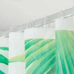 Sealskin Douchegordijn Leaves 180x200cm Groen/wit 13 Sealskin Douchegordijn Leaves 180x200cm Groen/wit -Badkamer Winkel 123 5936