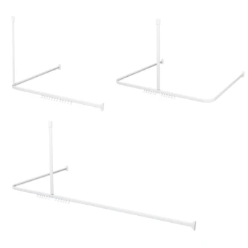 SEALSKIN Douchestang Easy Roll 90x90x90cm Wit 3 SEALSKIN Douchestang Easy Roll 90x90x90cm Wit