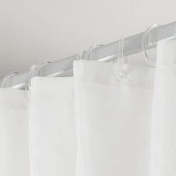 Sealskin Douchegordijn Flow 180x200cm Zwart/wit -Badkamer Winkel 123 5980