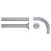 Sealskin Douchegordijnstang Seallux Hoekstang Chroom 90x90 Cm -Badkamer Winkel 123 5994