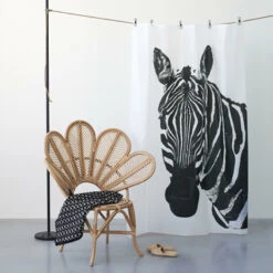 Sealskin Douchegordijn Zebra 180x200cm Zwart/wit 18 Sealskin Douchegordijn Zebra 180x200cm Zwart/wit -Badkamer Winkel 123 6011