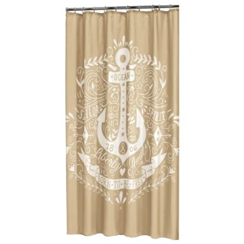 Sealskin Douchegordijn Anchor Polyester 180x200 Cm Zand 3 Sealskin Douchegordijn Anchor Polyester 180x200 Cm Zand