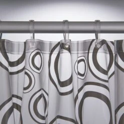 Sealskin Douchegordijn Circolo Grijs 180x200 Cm 7 Sealskin Douchegordijn Circolo Grijs 180x200 Cm -Badkamer Winkel 123 6048