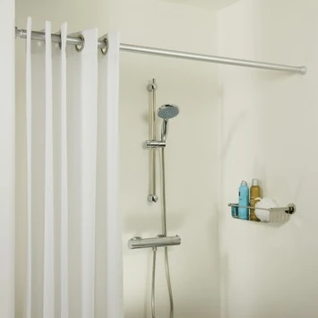 Sealskin Douchegordijnstang Seallux Verstelbaar Aluminium 125-220 Cm 5 Sealskin Douchegordijnstang Seallux Verstelbaar Aluminium 125-220 Cm - Afbeelding 3