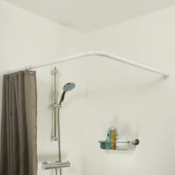 Sealskin Douchegordijnstang Seallux Combi Wit -Badkamer Winkel 123 6125