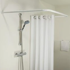 Sealskin Douchegordijnstang Seallux Combi Wit -Badkamer Winkel 123 6126