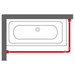 Sealskin Douchegordijnstang Seallux Combi Wit -Badkamer Winkel 123 6128