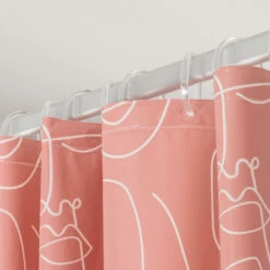 Sealskin Douchegordijn Mind 180x200cm D.roze/wit 12 Sealskin Douchegordijn Mind 180x200cm D.roze/wit -Badkamer Winkel 123 6147