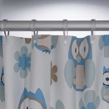 Sealskin Douchegordijn Owl Blauw 180x200 Cm 5 Sealskin Douchegordijn Owl Blauw 180x200 Cm - Afbeelding 3