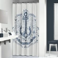 Sealskin Douchegordijn Anchor Blauw 180x200 Cm 8 Sealskin Douchegordijn Anchor Blauw 180x200 Cm -Badkamer Winkel 123 6186