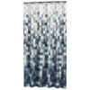 Sealskin Douchegordijn Pixel Textiel Zwart 200x180 Cm -Badkamer Winkel 123 6244