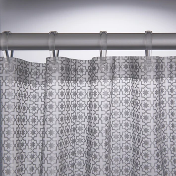 Sealskin Hammam Douchegordijn Pvc Zilver 180 X 200 Cm 5 Sealskin Hammam Douchegordijn Pvc Zilver 180 X 200 Cm - Afbeelding 3