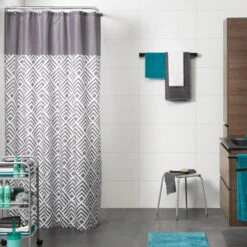 Sealskin Douchegordijn Angoli Grijs 180x200 Cm 11 Sealskin Douchegordijn Angoli Grijs 180x200 Cm -Badkamer Winkel 123 6271