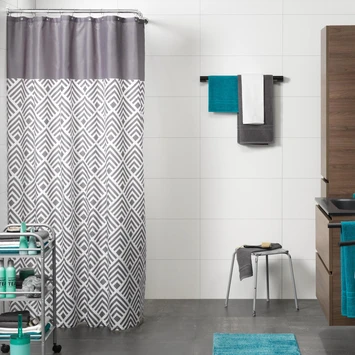 Sealskin Douchegordijn Angoli Grijs 180x200 Cm 6 Sealskin Douchegordijn Angoli Grijs 180x200 Cm - Afbeelding 4