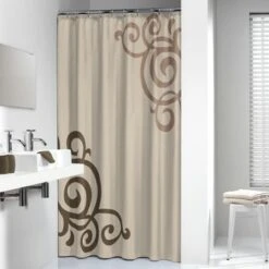 Sealskin Douchegordijn Duchess 180x200 Cm Ecru