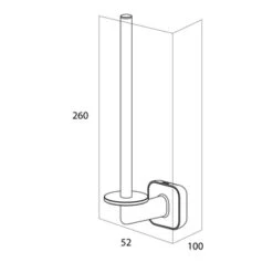Tiger Toiletrolhouder Carv Zwart -Badkamer Winkel 123 6328
