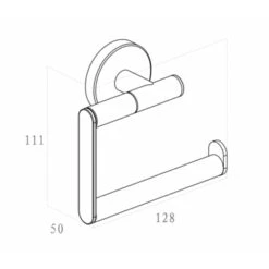 Marho Toiletrolhouder Luxor Zonder Klep Geborsteld Rvs -Badkamer Winkel 123 6340