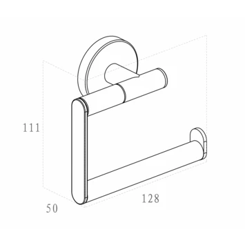 Marho Toiletrolhouder Luxor Zonder Klep Zwart 6 Marho Toiletrolhouder Luxor Zonder Klep Zwart - Afbeelding 4