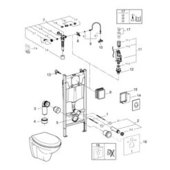 Grohe Inbouwreservoir Lecico Geo Met Randloos Wandcloset -Badkamer Winkel 123 641