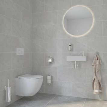 Marho Toiletrolhouder Luxor Zonder Klep Chroom 5 Marho Toiletrolhouder Luxor Zonder Klep Chroom - Afbeelding 3