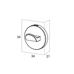 Tiger Noon Zelfklevende Kleine Haak Chroom 15 Tiger Noon Zelfklevende Kleine Haak Chroom -Badkamer Winkel 123 6458