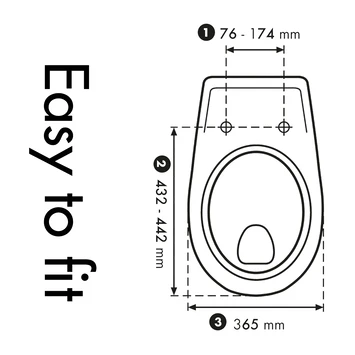 Cedo Mojave Beach Wc Bril Zwart Softclose Duroplast 6 Cedo Mojave Beach Wc Bril Zwart Softclose Duroplast - Afbeelding 4
