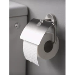 Haceka Toiletrolhouder Kosmos Tec Met Klep RVS -Badkamer Winkel 123 6477