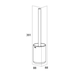 Tiger Toiletborstelhouder Cooper Vrijstaand 13 Tiger Toiletborstelhouder Cooper Vrijstaand -Badkamer Winkel 123 6503