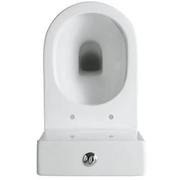 Lafiness Staand Toilet Zonder Spoelrand Wit 4 Lafiness Staand Toilet Zonder Spoelrand Wit - Afbeelding 2